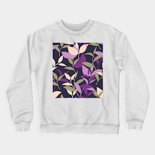 Purple Botanical Foliage Plant Garden Crewneck Sweatshirt